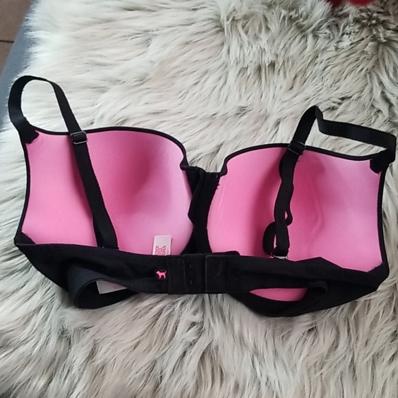 Pink VS Black Convertible Push Up Bra 32DD - Picture 2 of 3